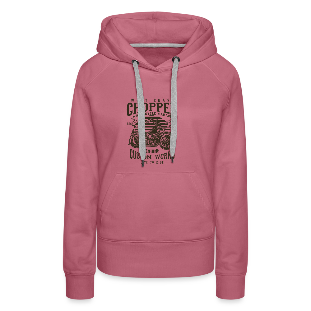 Vrouwen Premium hoodie - malve
