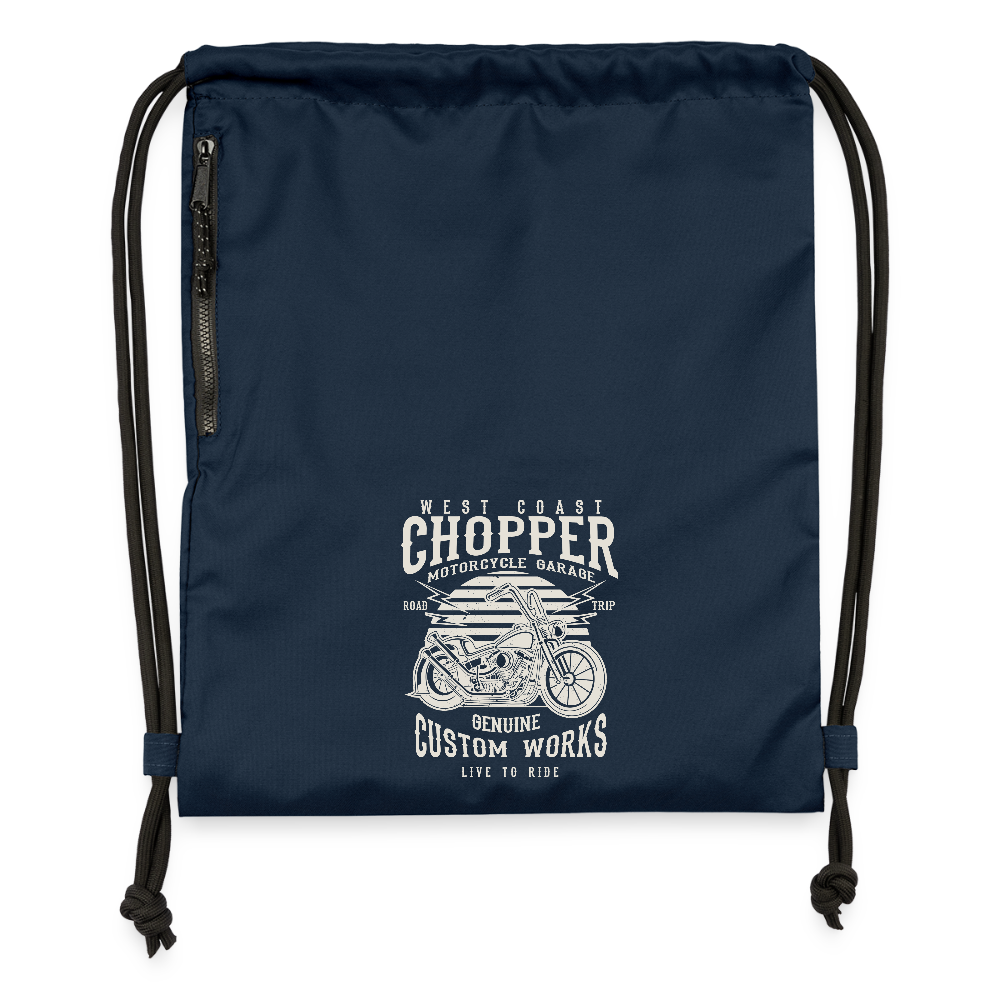 Gymtas van gerecycled materiaal - navy