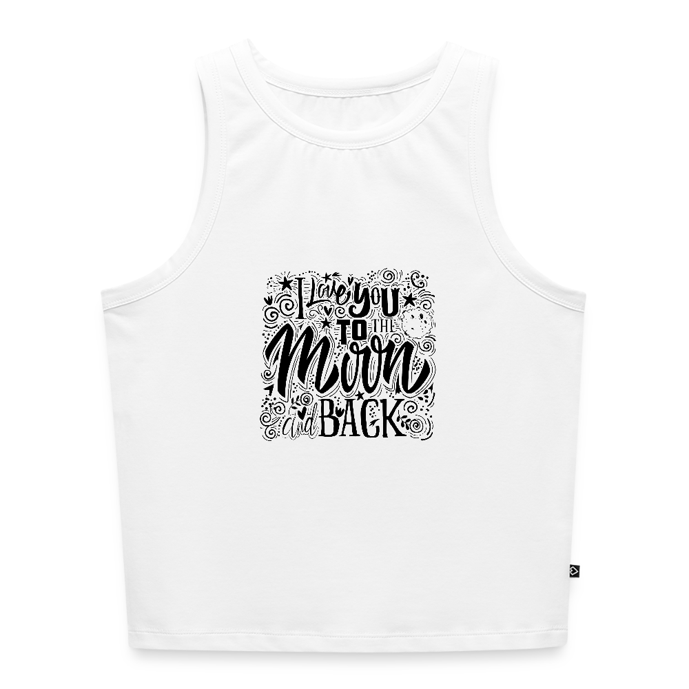 Vrouwen cropped tanktop - wit