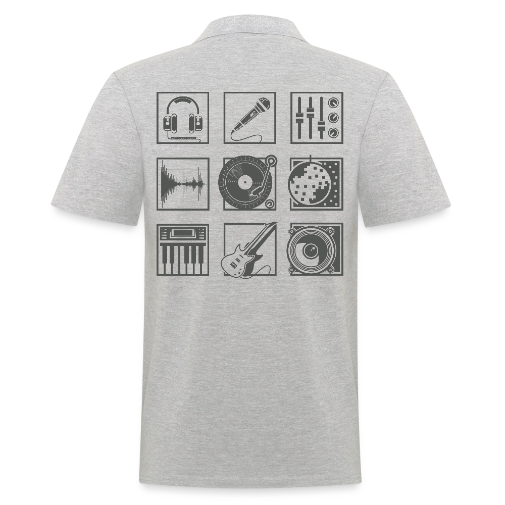 Mannen poloshirt - grijs gemêleerd
