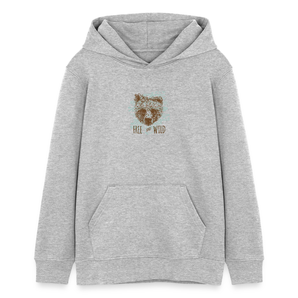 Stanley/Stella Tiener bio-hoodie Mini Cruiser - grijs gemêleerd
