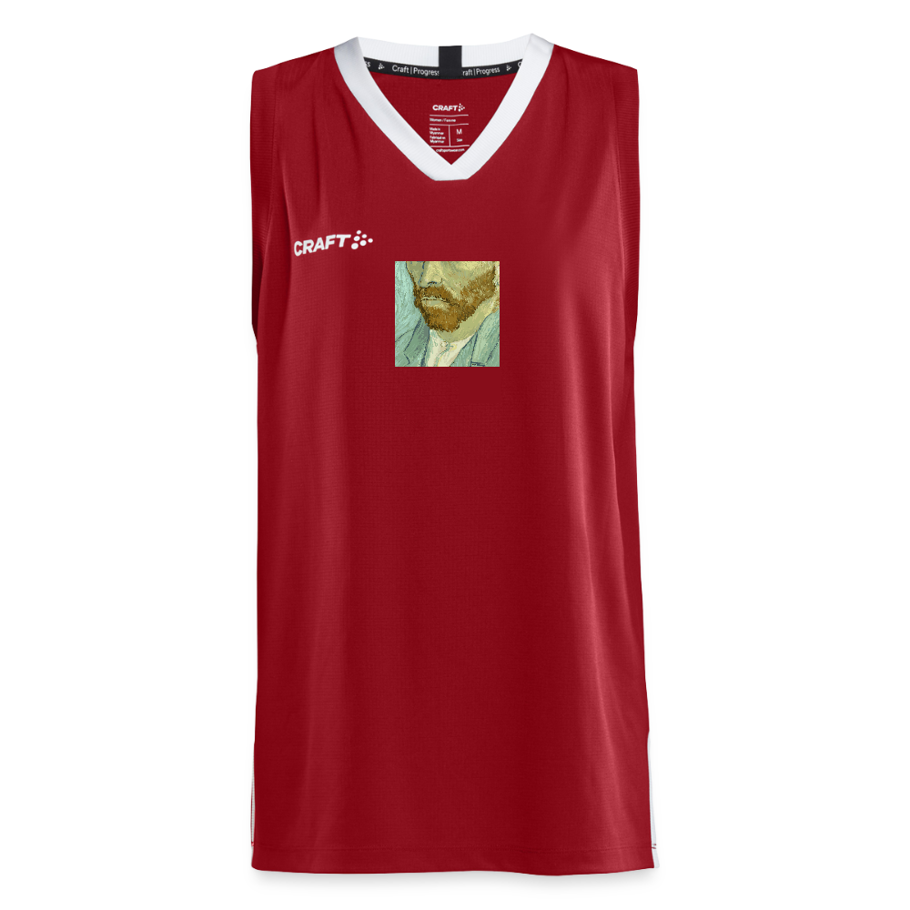 CRAFT Progress teenager basketbalshirt - donkerrood