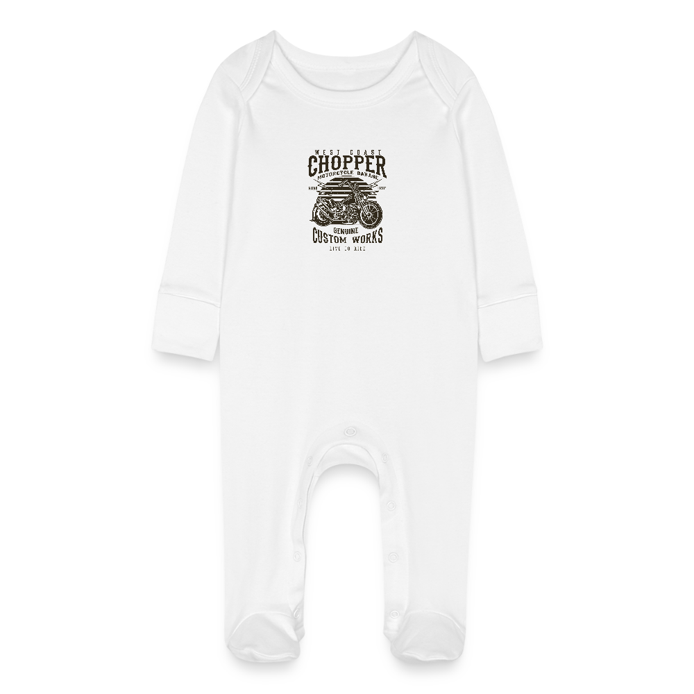 Baby bio pyjama met krabwantjes - wit