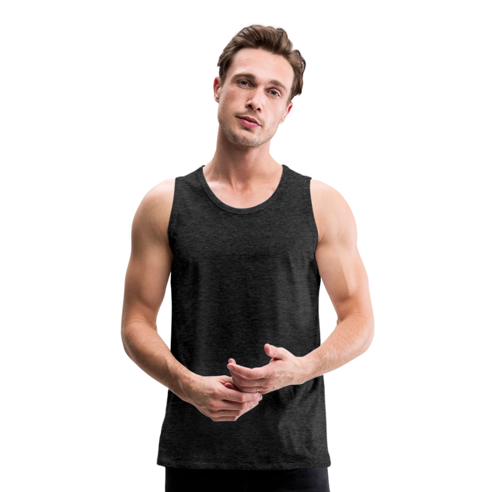 Mannen Premium tank top - houtskool