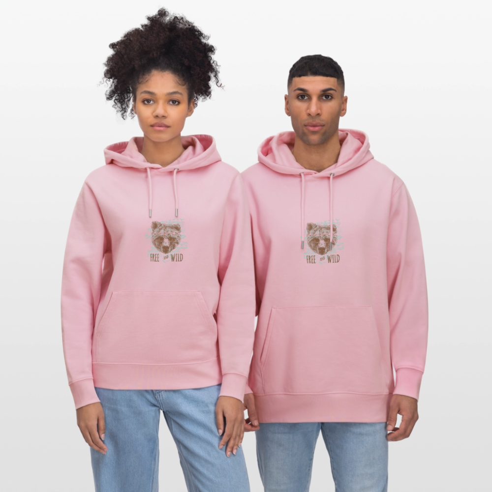 Stanley/Stella Uniseks bio-hoodie CRUISER - lichtroze