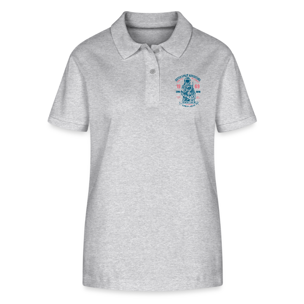 Stanley/Stella Vrouwen bio poloshirt ELLISER - grijs gemêleerd