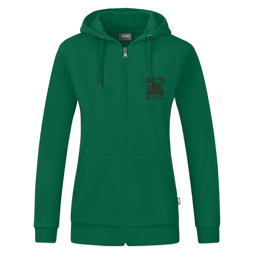 JAKO Vrouwen ziphoodie Organic - kelly groen