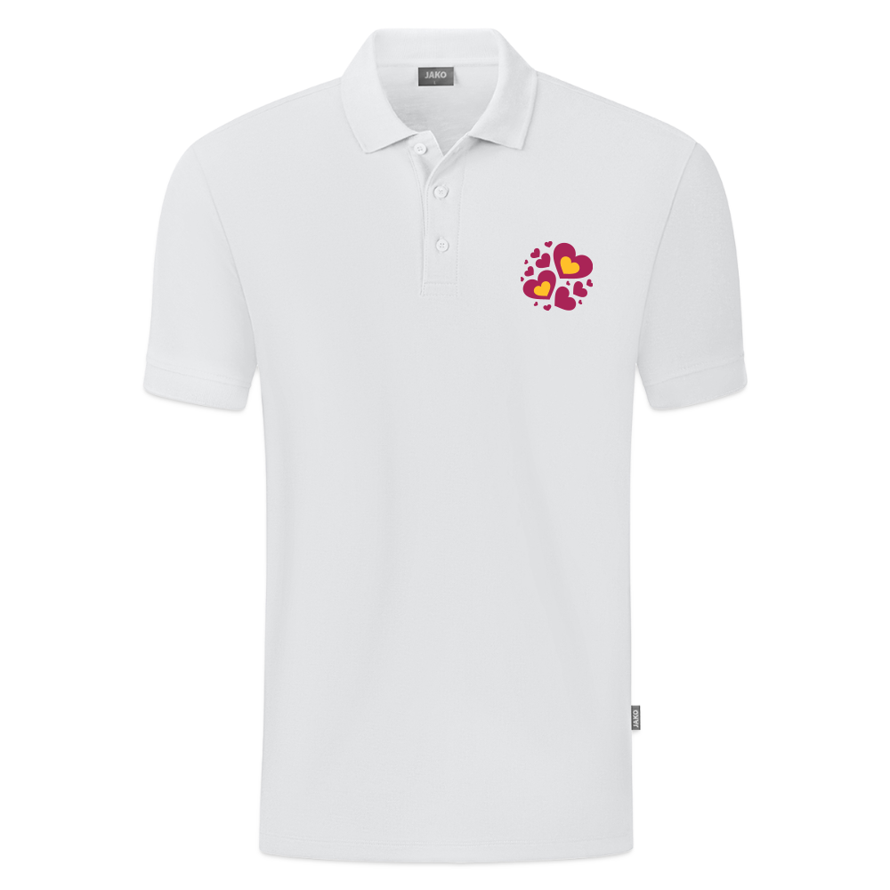 JAKO Mannen Polo Organic - wit