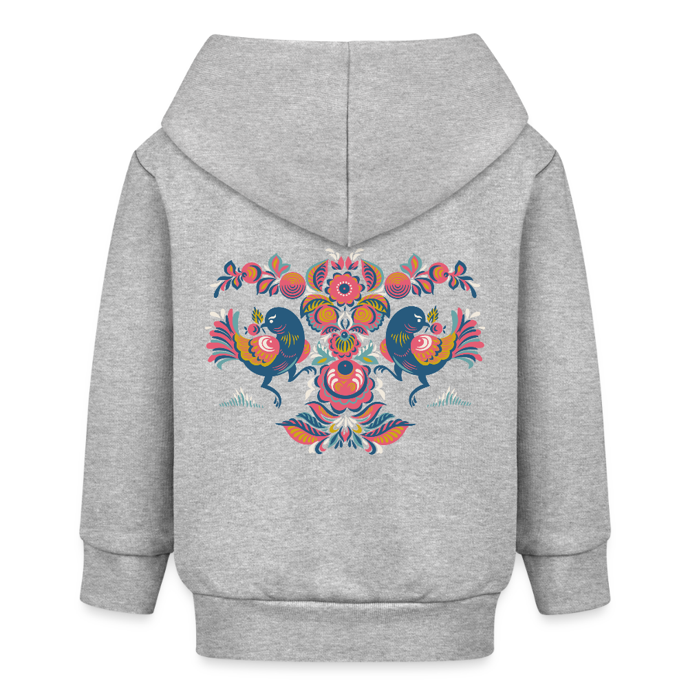 Stanley/Stella Bio zip-hoodie BABY CONNECTOR - grijs gemêleerd