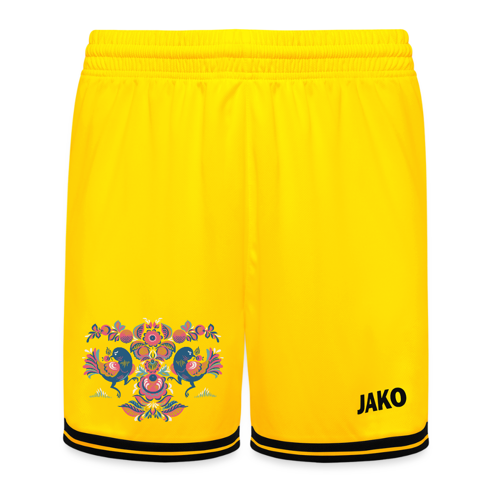 JAKO Kinderbasketbalshort Center 2.0 - geel/zwart