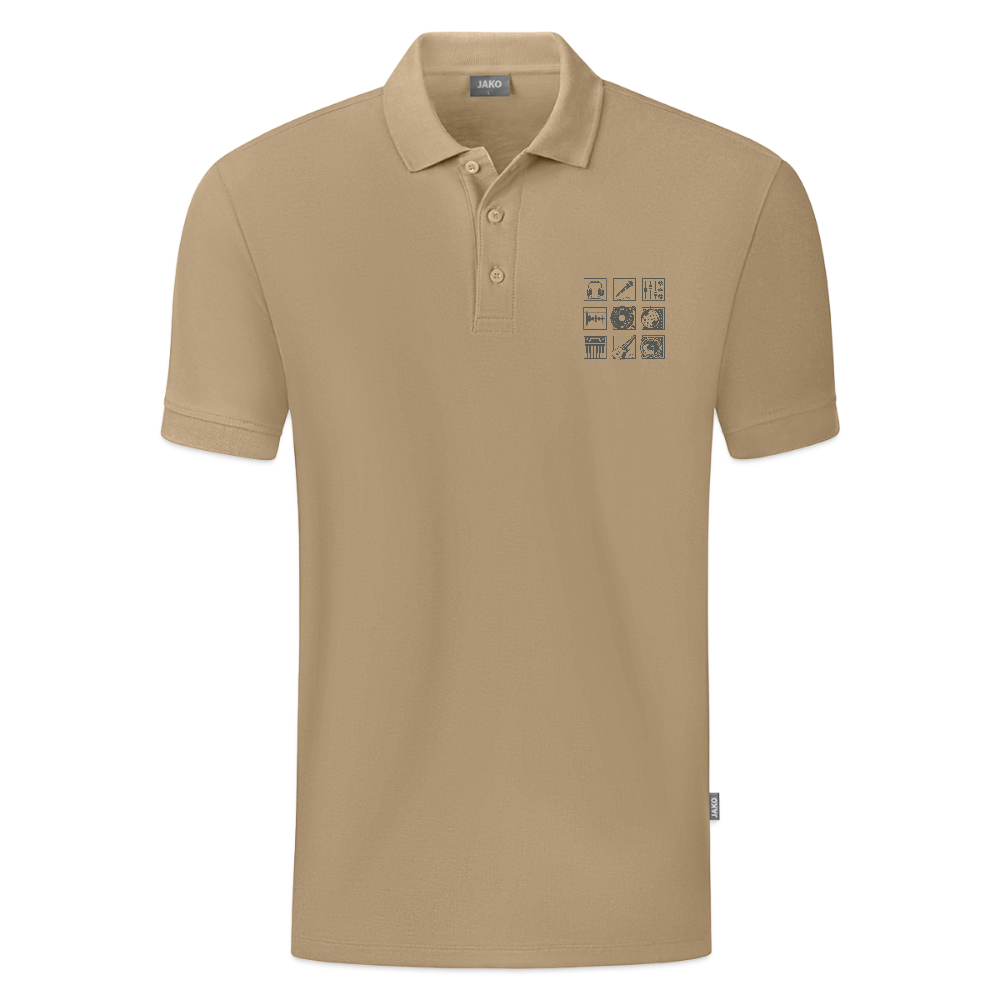 JAKO Mannen Polo Organic - beige
