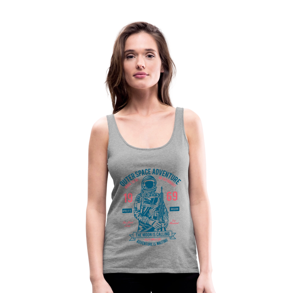 Vrouwen Premium tank top - grijs gemêleerd