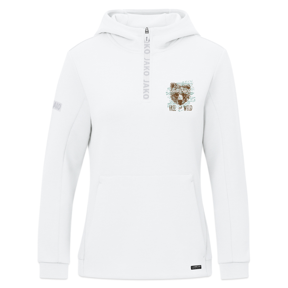 JAKO Vrouwen ziphoodie Pro Casual - wit