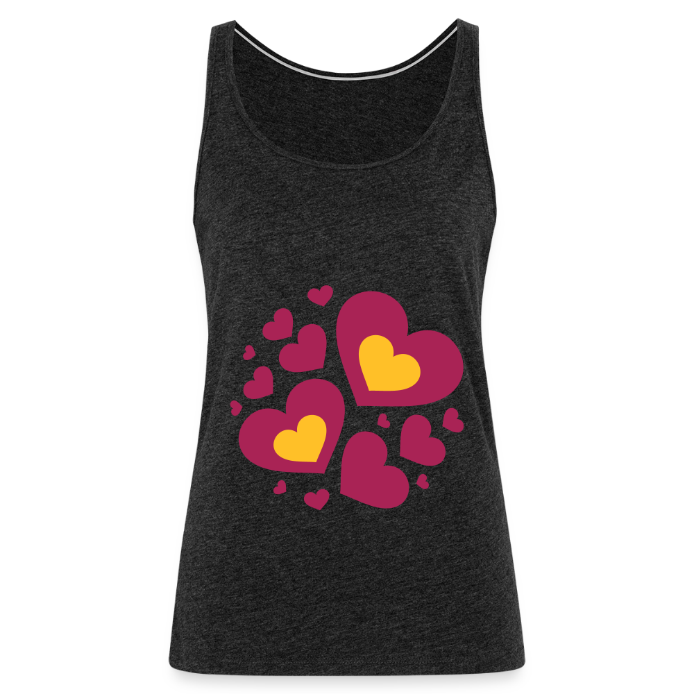 Vrouwen Premium tank top - houtskool