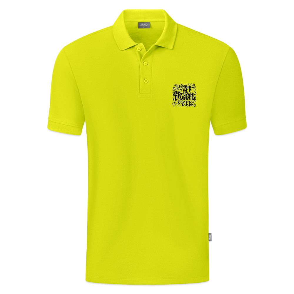JAKO Mannen Polo Organic - limegroen