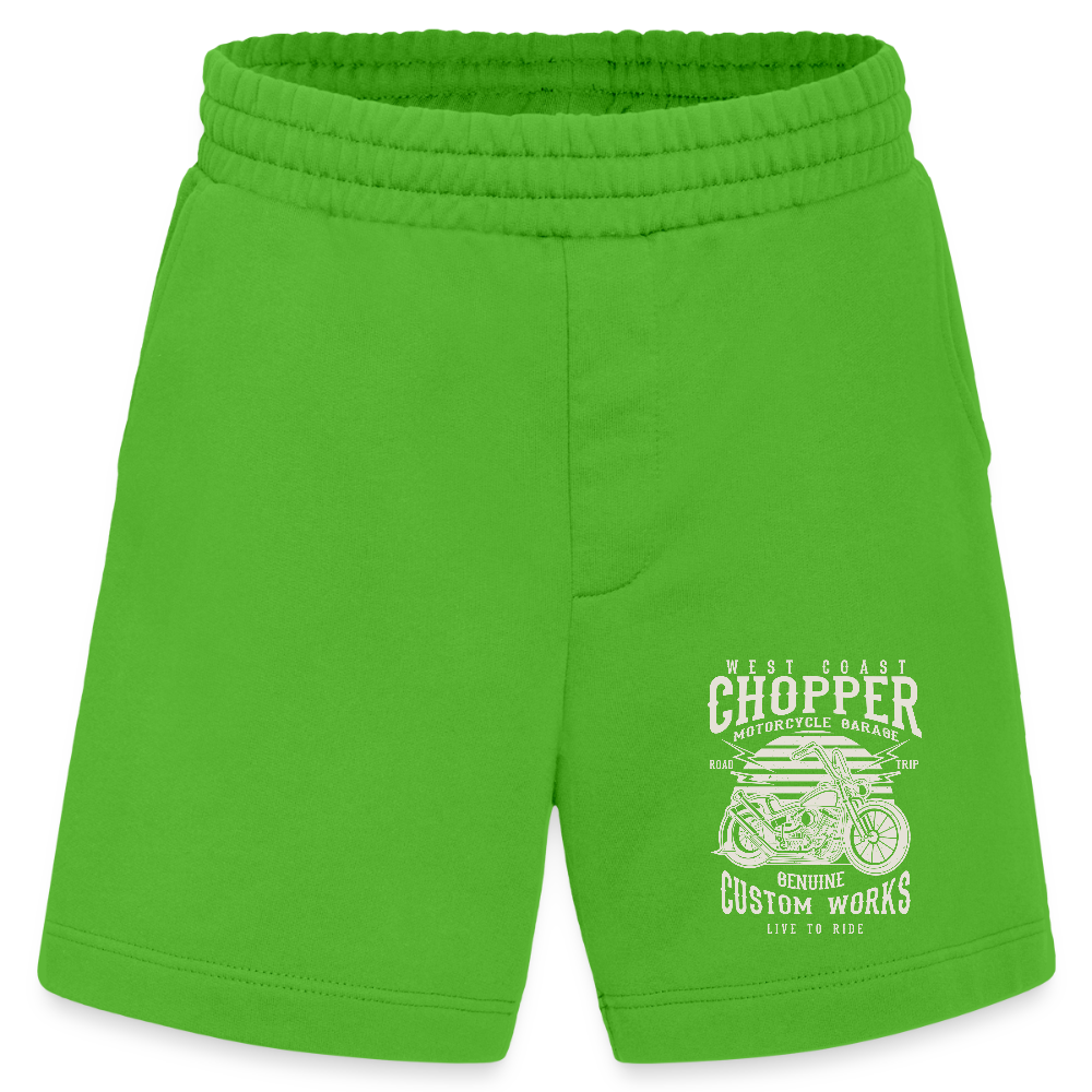 Heavyweight organic shorts made in EU - Apple Neon