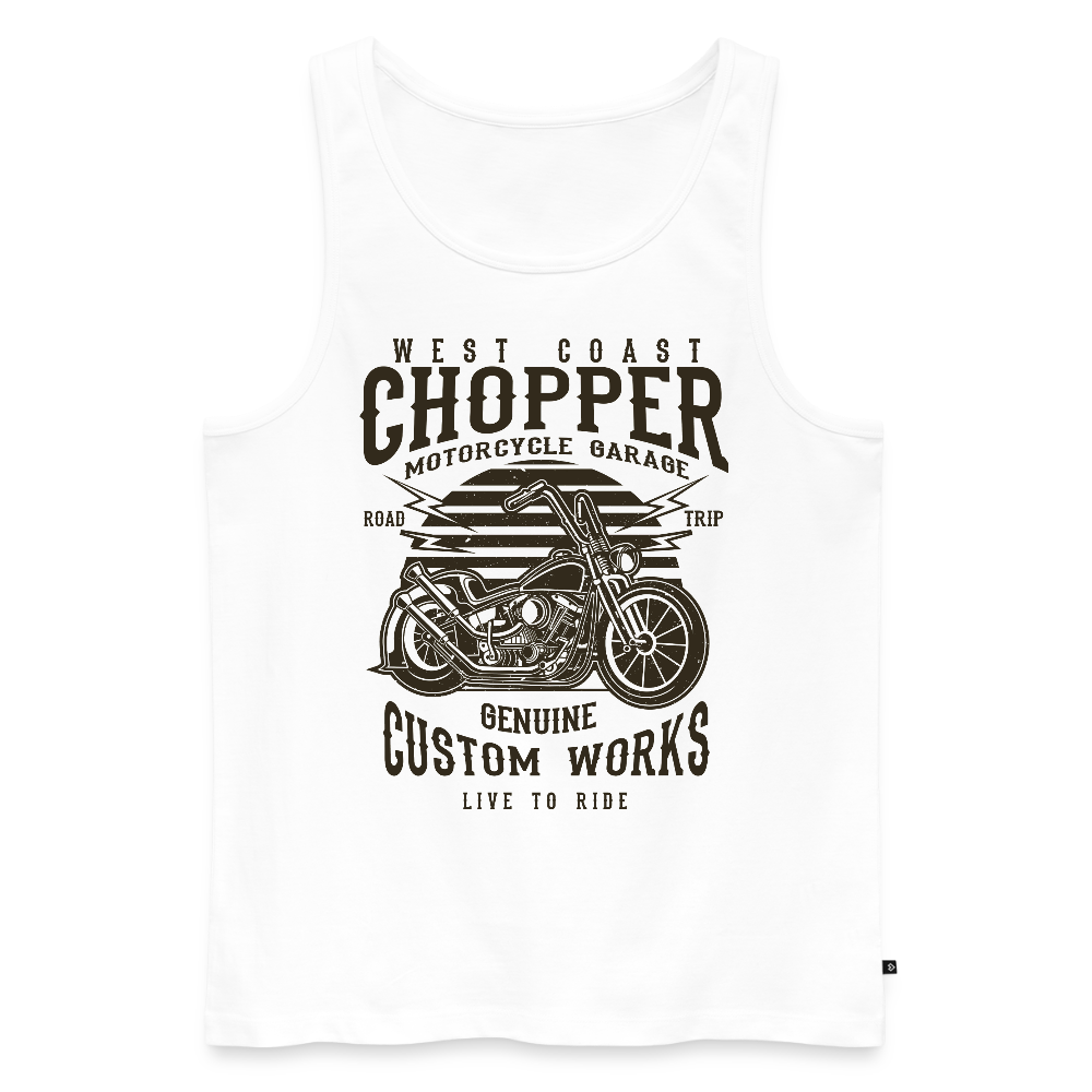 Mannen Premium tank top - wit