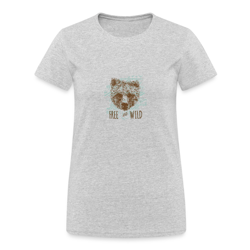 Vrouwen Gildan Heavy T-shirt - grijs gemêleerd