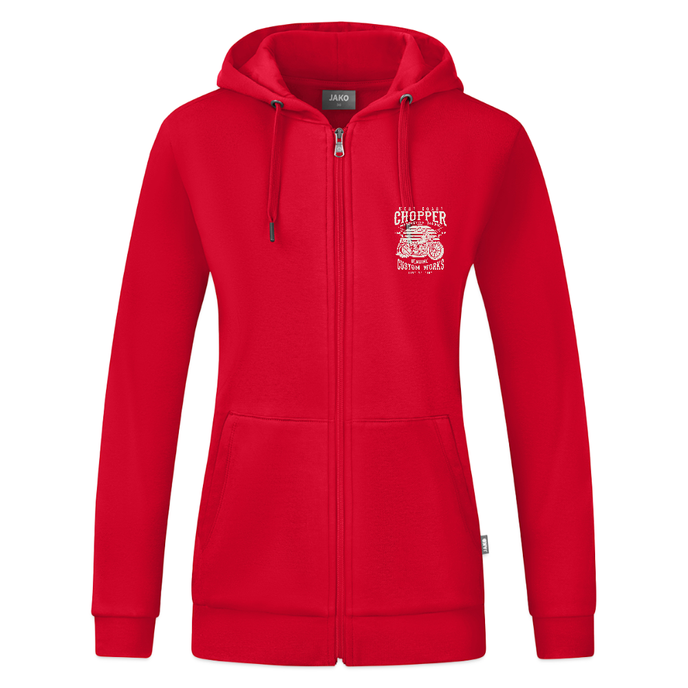 JAKO Vrouwen ziphoodie Organic - rood