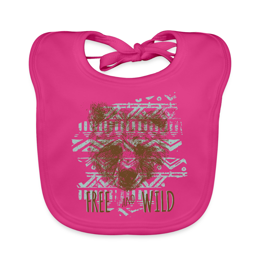 Bio-slabbetje voor baby's - fuchsia