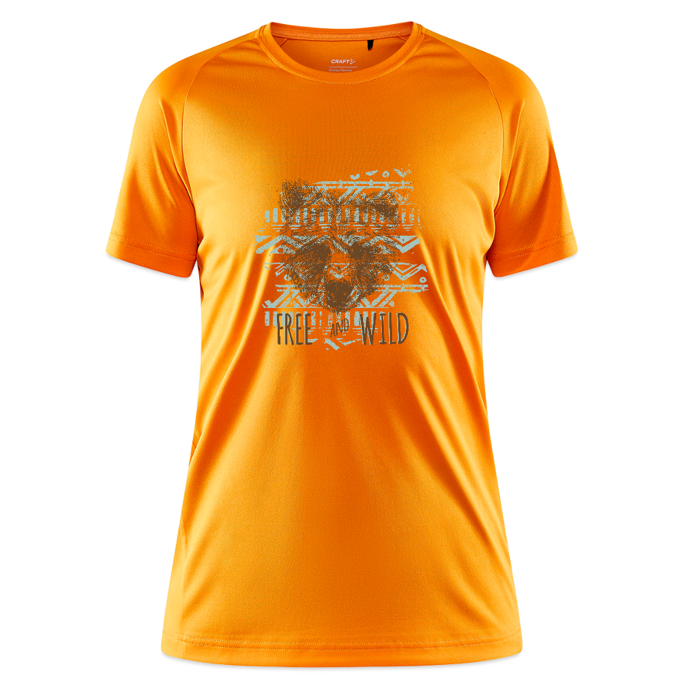 CRAFT Core Unify vrouwen training-T-shirt - licht oranje