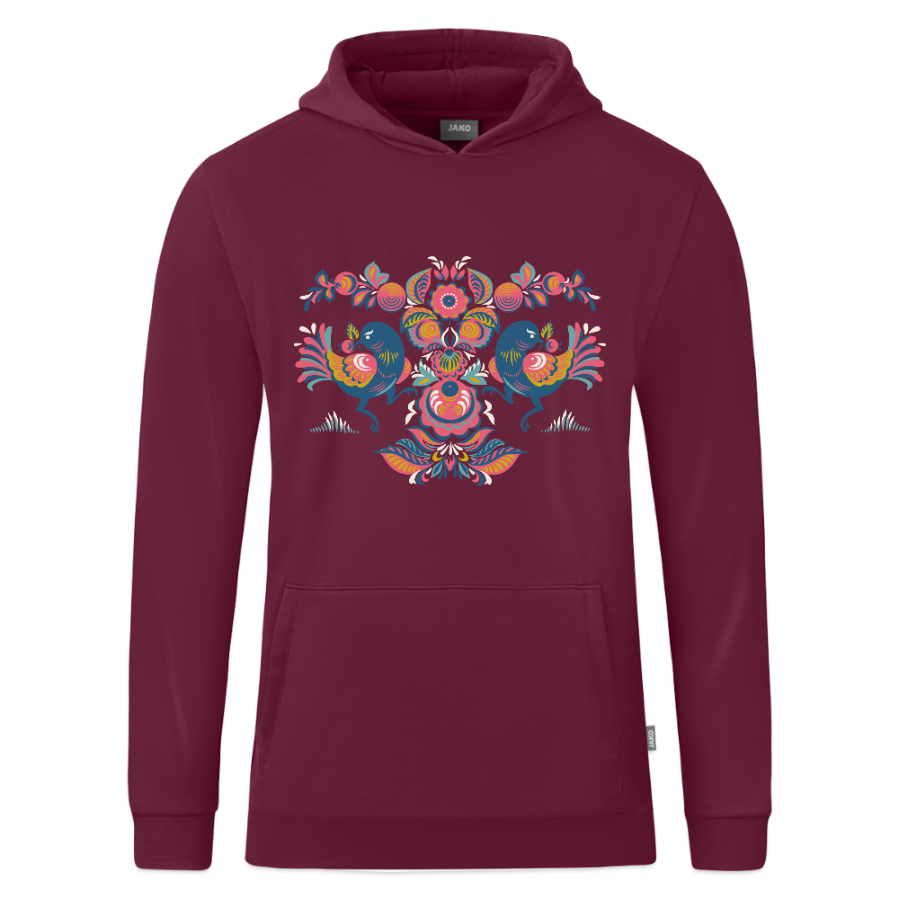 JAKO Kinderhoodie Organic - wijnrood