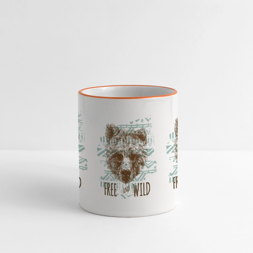 Panoramamok - wit/oranje