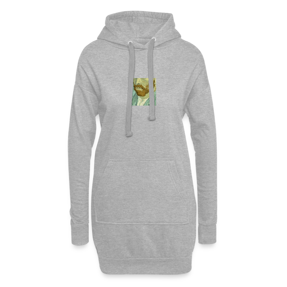 Hoodiejurk - grijs gemêleerd