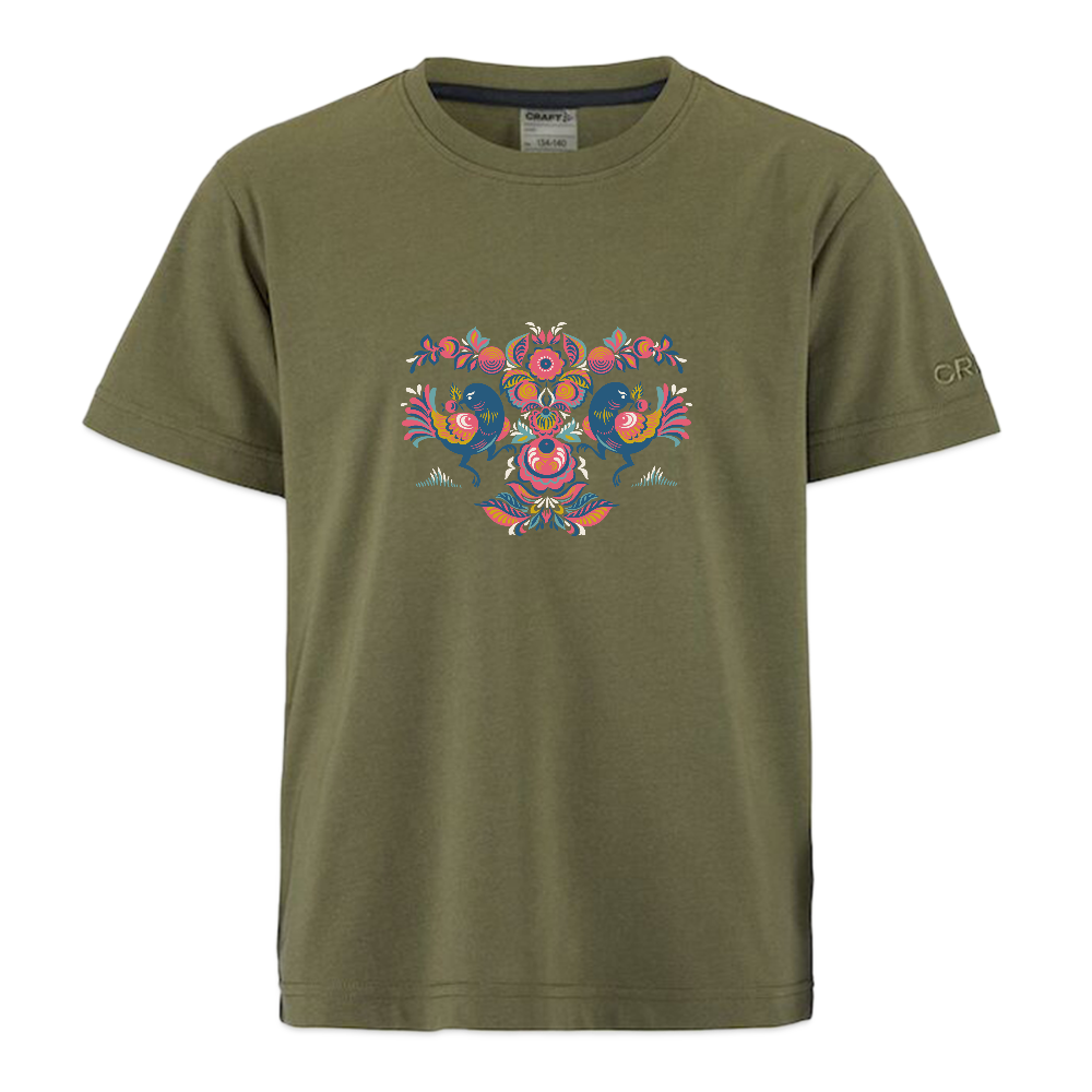 CRAFT Community 2.0 kinder-T-shirt - mosgroen