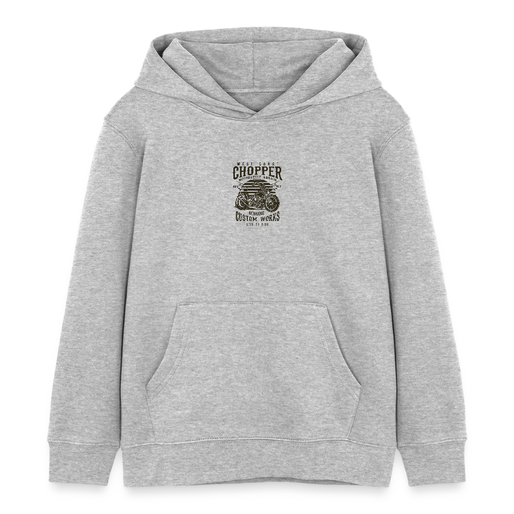 Stanley/Stella Kinder-bio-hoodie Mini Cruiser - grijs gemêleerd