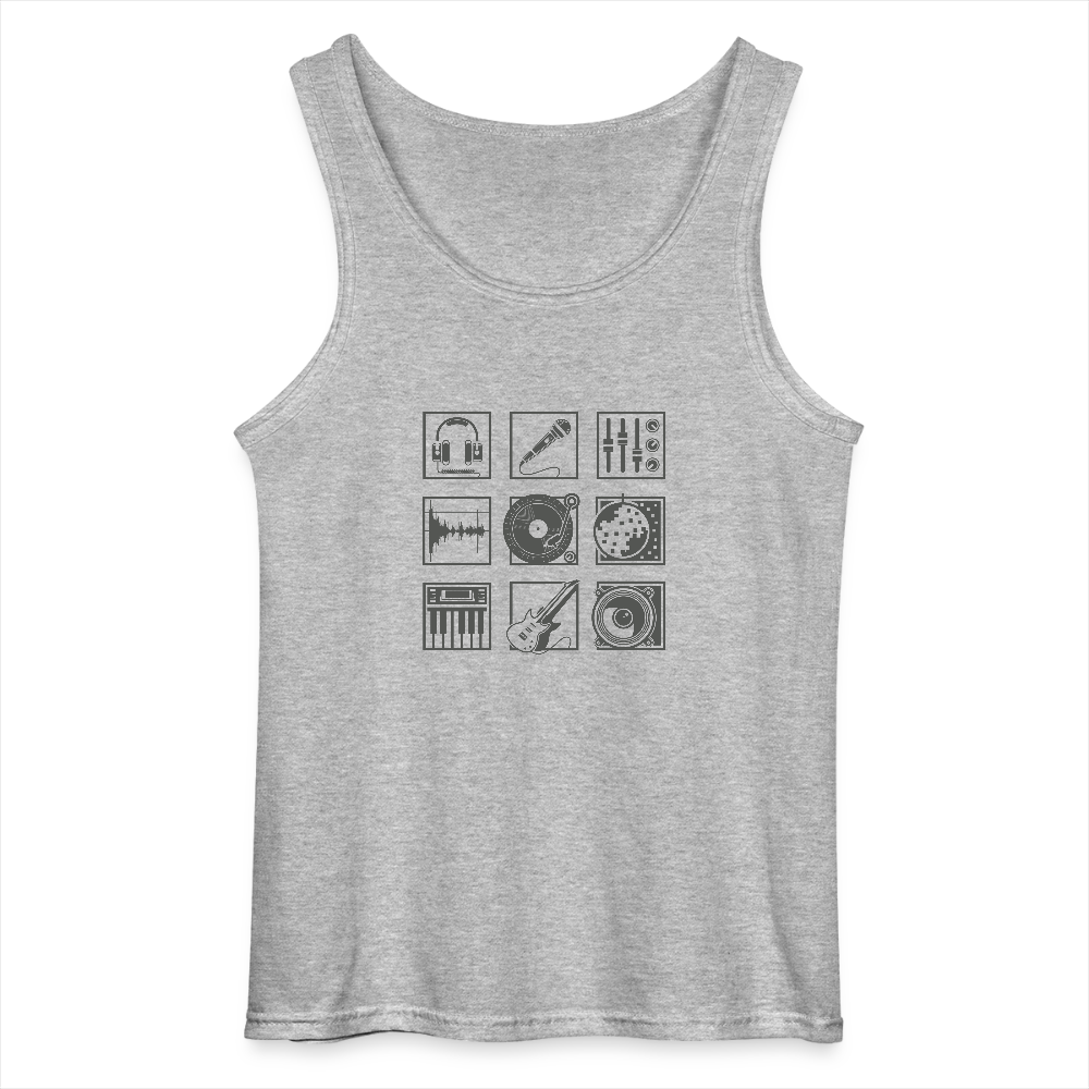 Gildan mannen tanktop - grijs gemêleerd