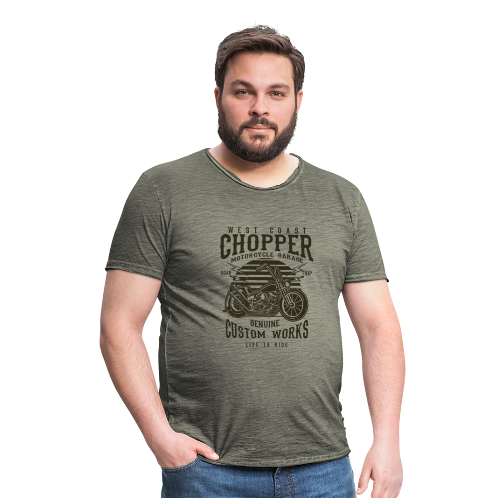 Mannen Vintage T-shirt - vintage khaki