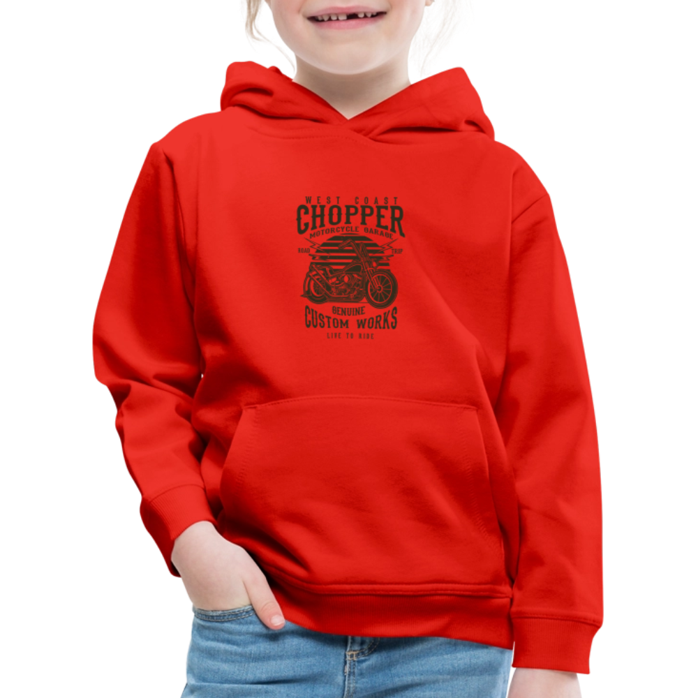 Kinderen trui Premium met capuchon - rood