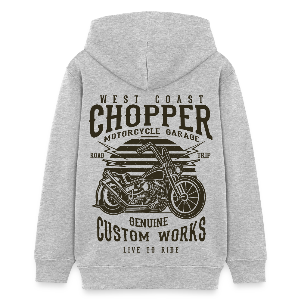 Stanley/Stella Tiener bio-hoodie Mini Cruiser - grijs gemêleerd