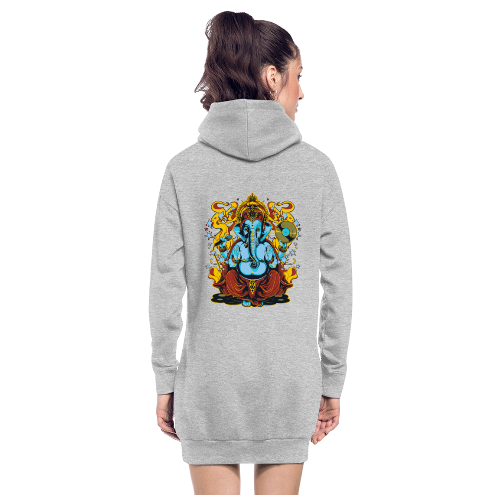 Hoodiejurk - grijs gemêleerd