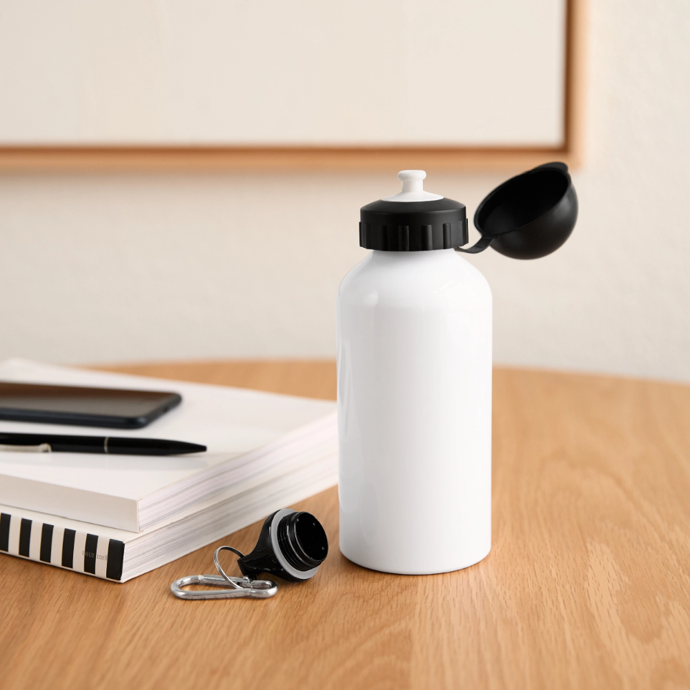 Drinkfles met verschillende sluitingen - wit