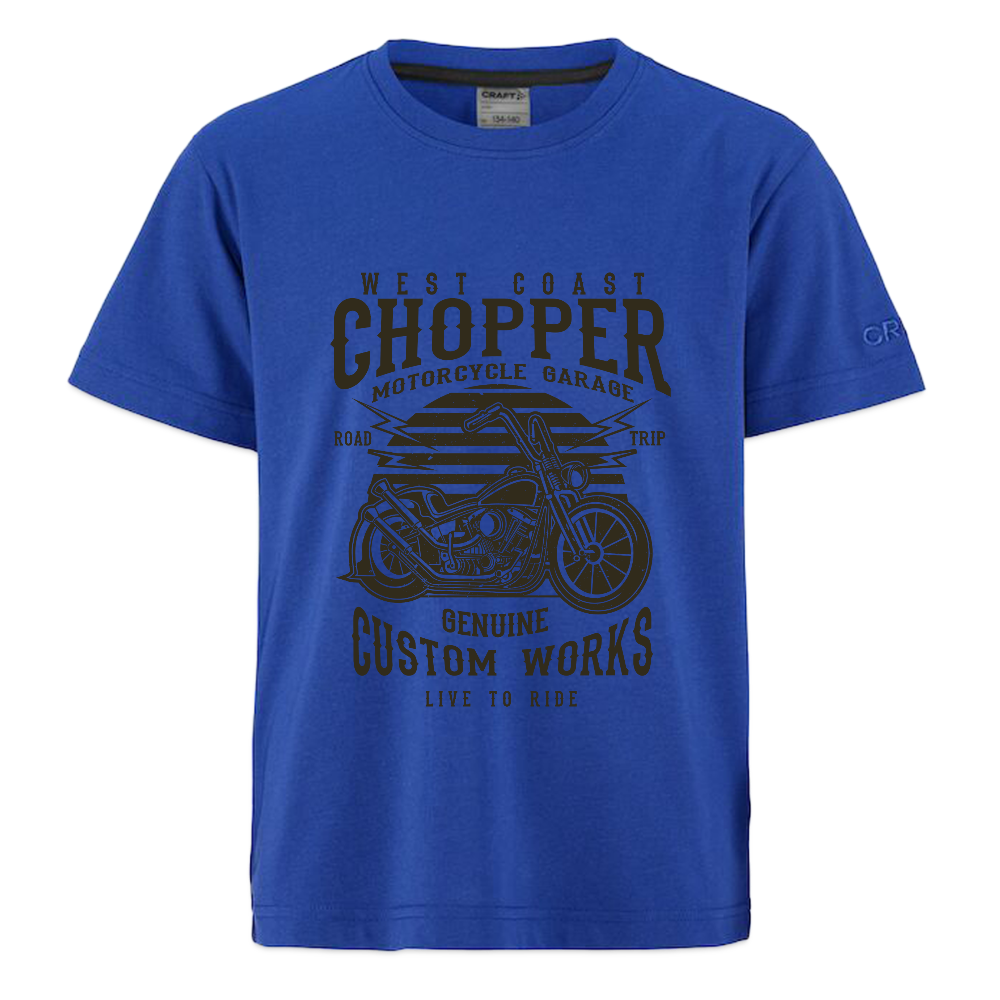 CRAFT Community 2.0 tieners T-shirt - koningsblauw