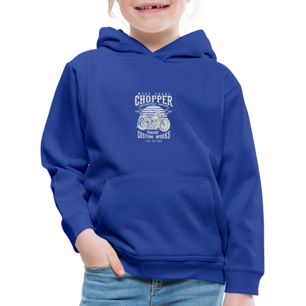 Kinderen trui Premium met capuchon - koningsblauw