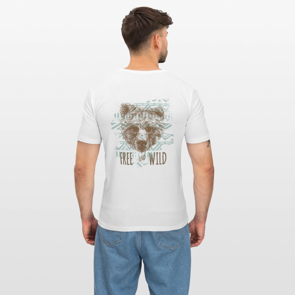 Mannen slim fit T-shirt - wit