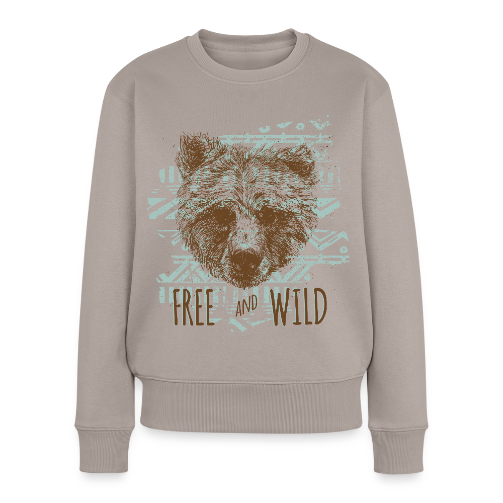 Vrouwen premium sweater - taupe