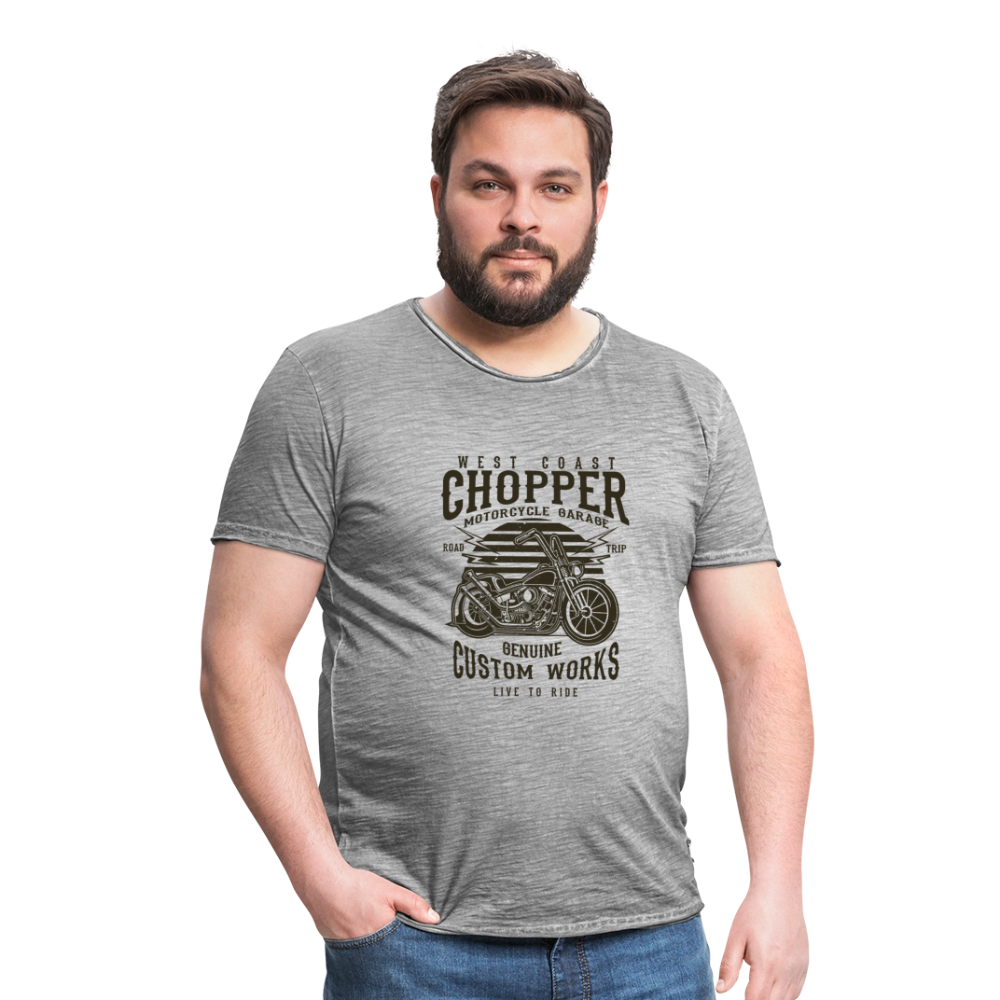 Mannen Vintage T-shirt - vintage grijs