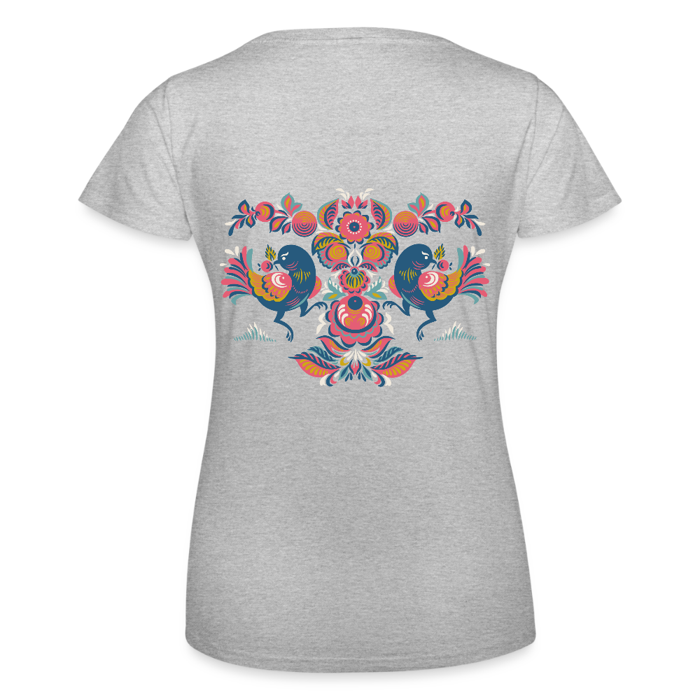 Vrouwen T-shirt van Fruit of the Loom - grijs gemêleerd