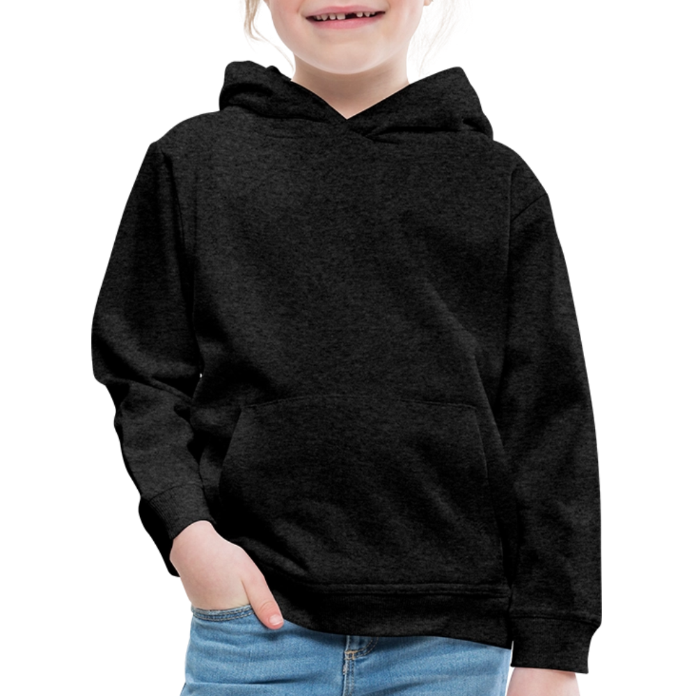 Kinderen trui Premium met capuchon - houtskool
