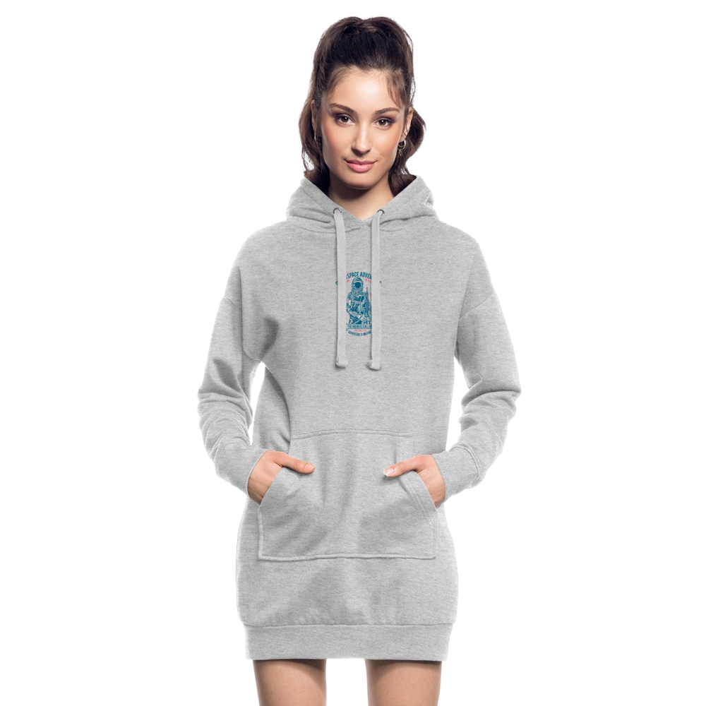 Hoodiejurk - grijs gemêleerd
