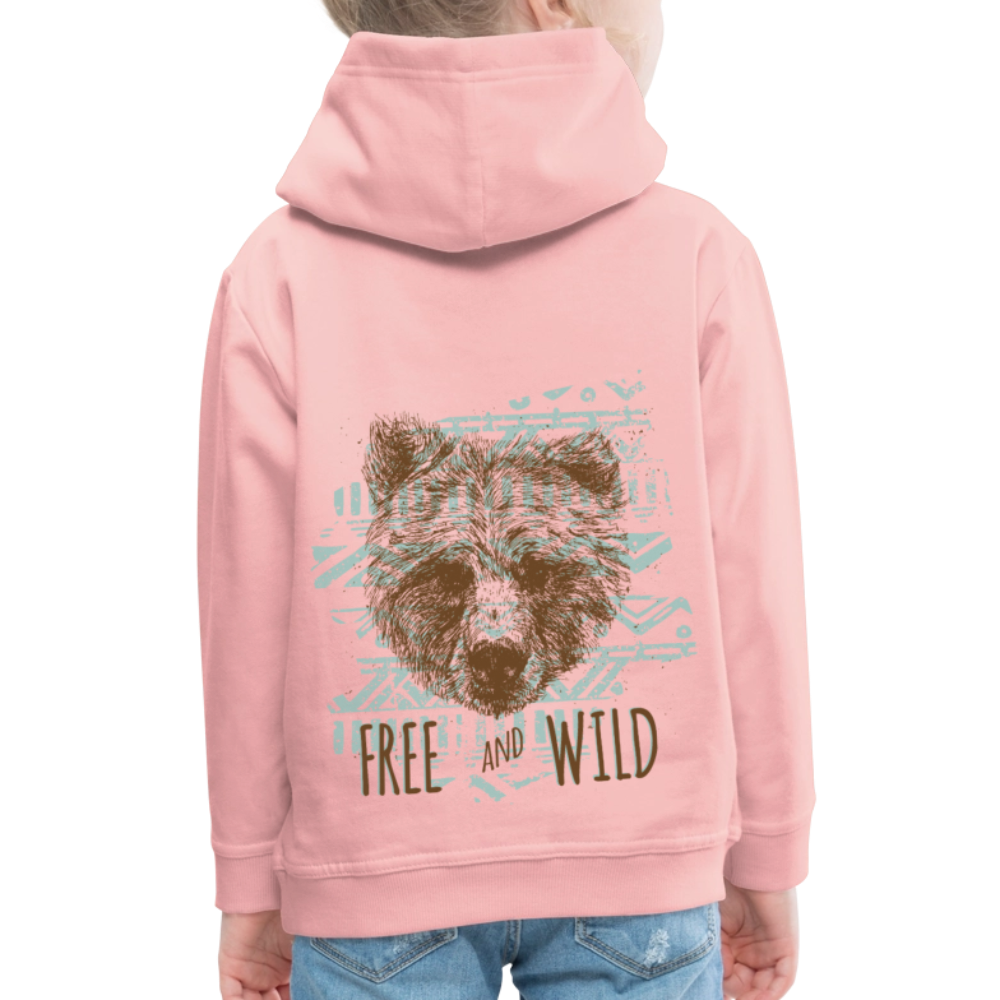 Kinderen trui Premium met capuchon - kristalroze