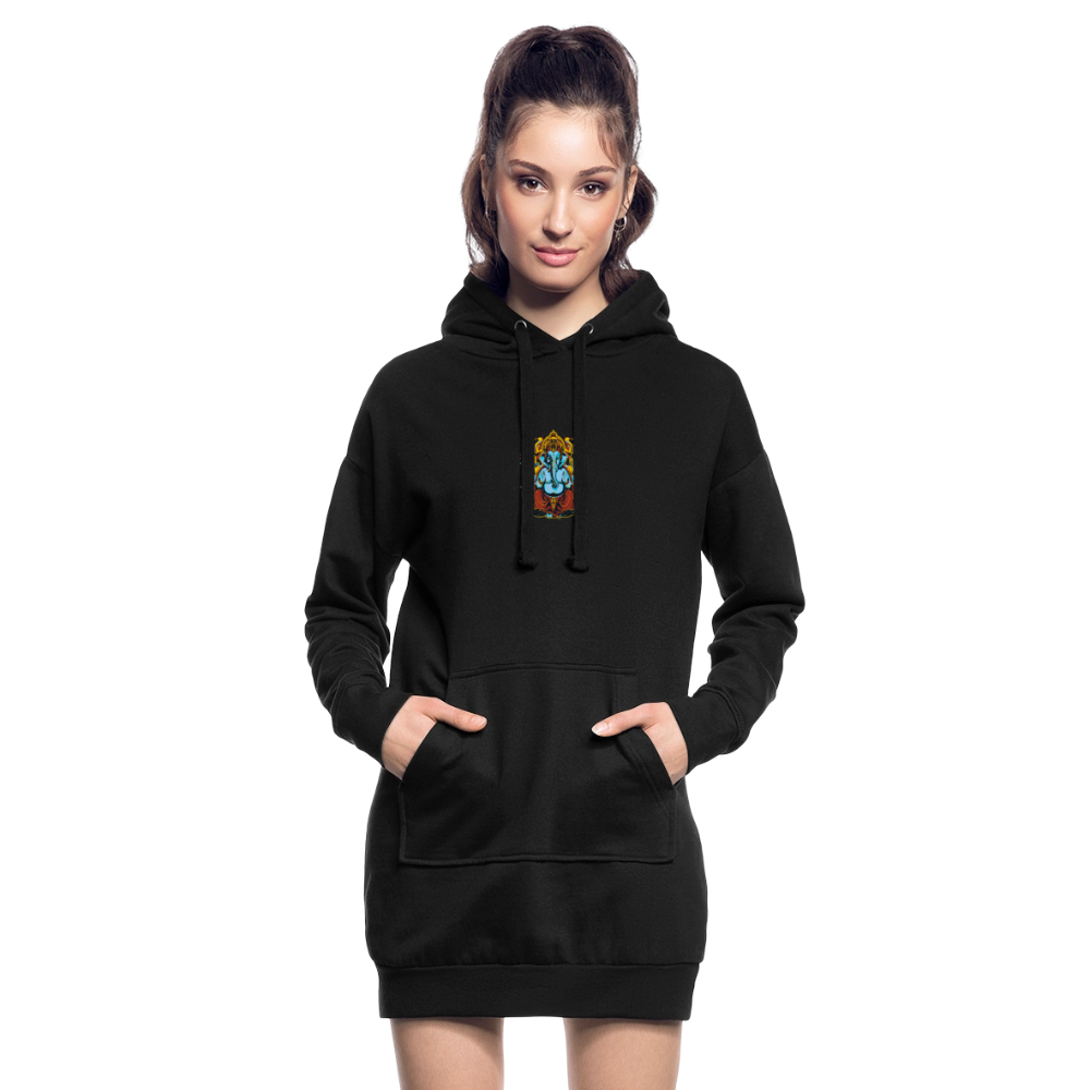 Hoodiejurk - zwart