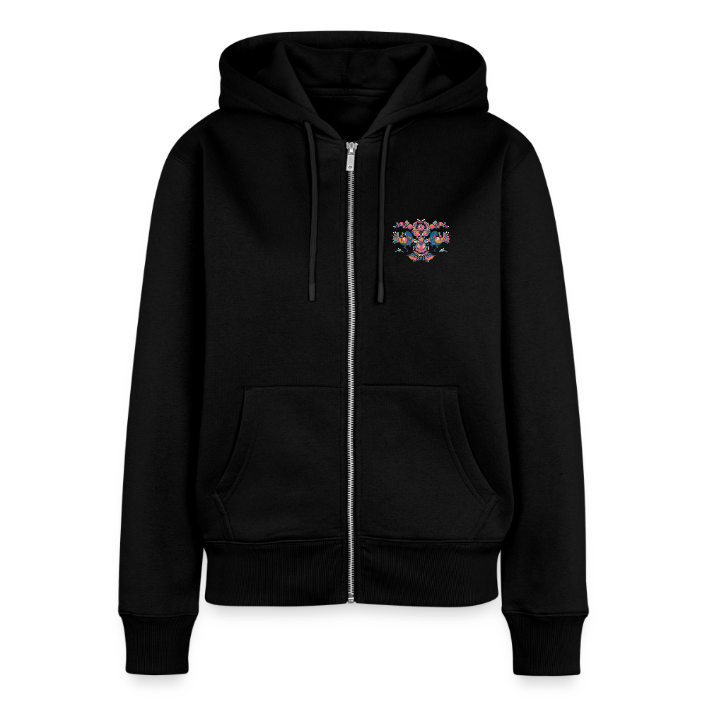 Vrouwenjack met capuchon Premium - zwart