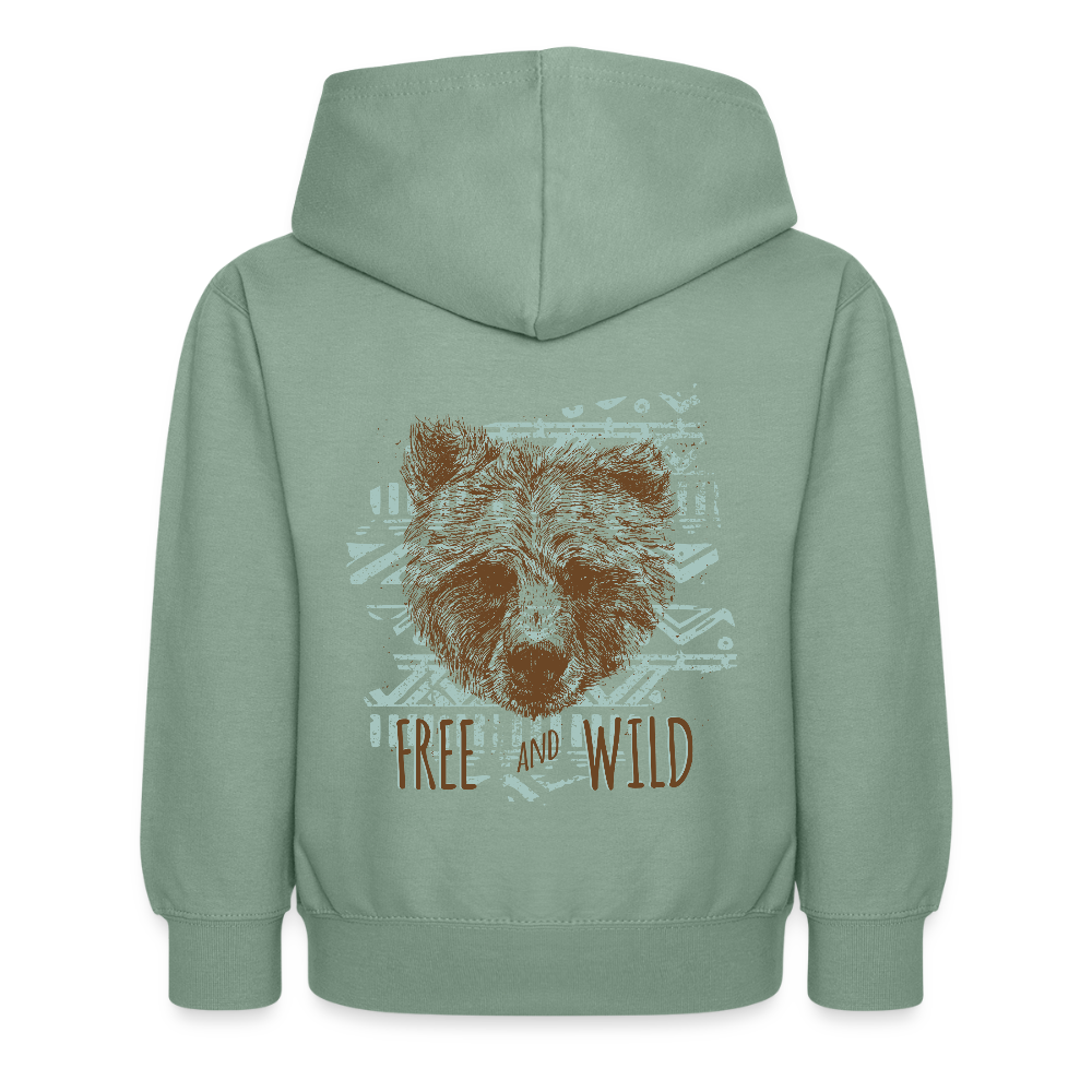Kinderhoodie - grijsgroen