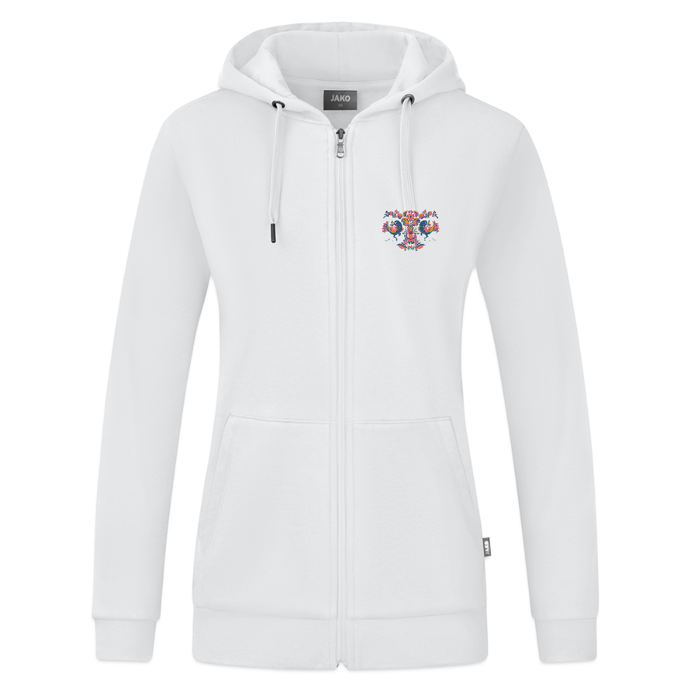 JAKO Vrouwen ziphoodie Organic - wit