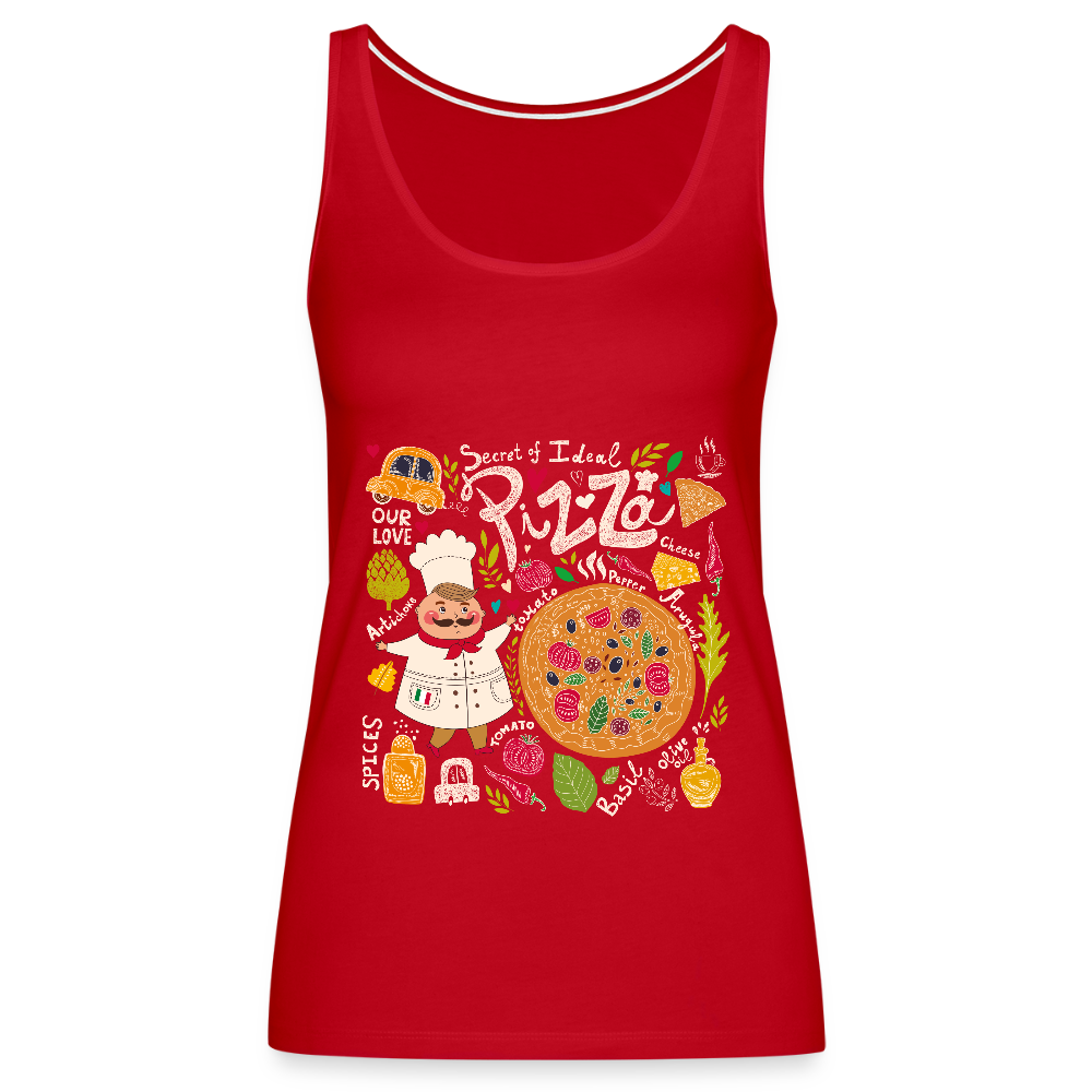 Vrouwen Premium tank top - rood